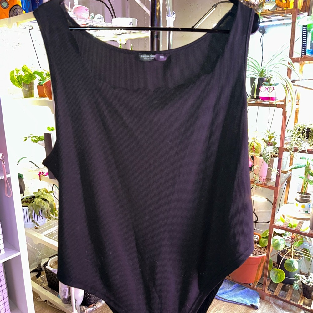 women’s black bodysuit
